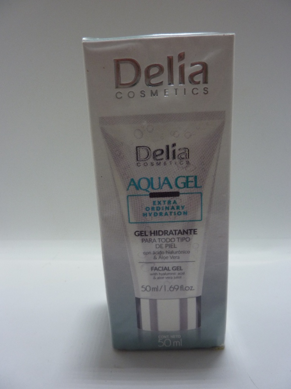 DELIA AQUA ALOE MOISTURIZING FACE GEL 50ML  FACIAL GEL HYDRATACION NEW  EXP.2027
